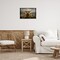 Stupell Industries Cattle in Daisy Field Floater Framed Canvas Wall Art Design by LSR Design Studio